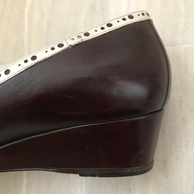 Santoni(サントーニ)の大幅値下げ☆イタリア製　サントーニ　チョコレート色　パンプス　3.5cmヒール レディースの靴/シューズ(ハイヒール/パンプス)の商品写真