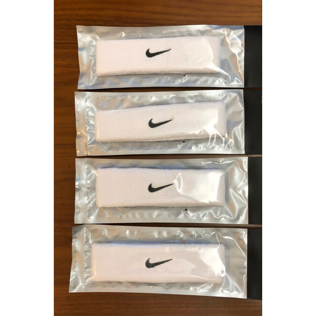 新品　NIKE ヘアバンド ヘッドバンド ホワイト 4本セット