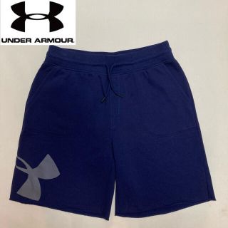 アンダーアーマー(UNDER ARMOUR)のアンダーアーマー◆スウェット ショートパンツ 裏起毛◆ネイビー XXLサイズ(ショートパンツ)