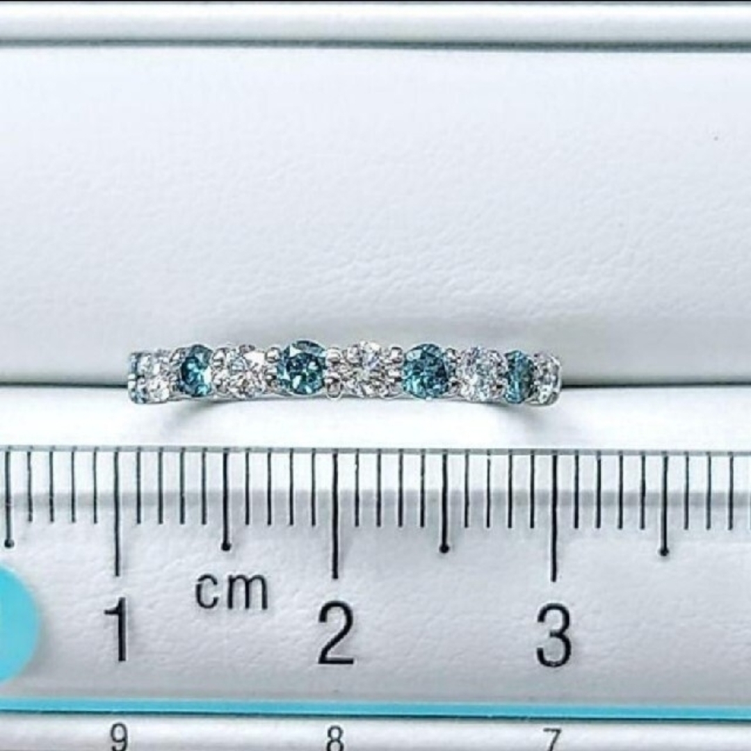 ブルーダイヤモンド リング Total 0.52ct レディースのアクセサリー(リング(指輪))の商品写真