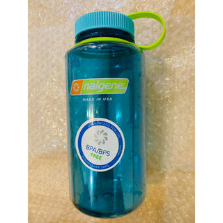 ナルゲン(Nalgene)のナルゲン　ワイドマウスボトル　1ℓ　セルリアンブルー　新品未使用(登山用品)