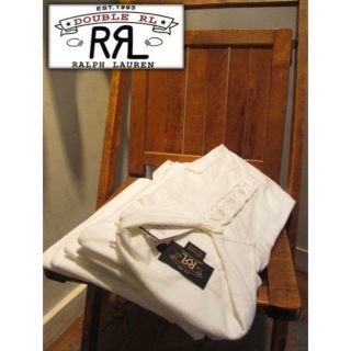 ダブルアールエル(RRL)の美品 RRL DOUBLE RL polo shirt WHITE(ポロシャツ)