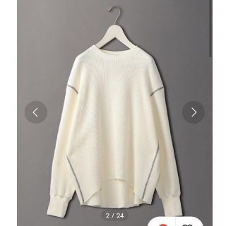 ビューティアンドユースユナイテッドアローズ(BEAUTY&YOUTH UNITED ARROWS)の6(ROKU)THERMAL COLOR STITCH LONG SLEEVE(カットソー(長袖/七分))