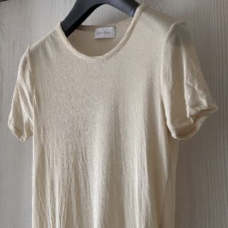 カルバンクライン(Calvin Klein)の【透かし★ベージュ】バレエのレッスン着にも✦✧中古✧✦(カットソー(半袖/袖なし))