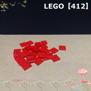 レゴ(Lego)のLEGO タイル 2×2 レッド 29枚 【412】(その他)