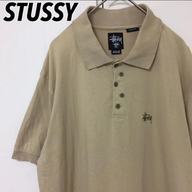 STUSSY - STUSSY ステューシー ポロシャツ ワンポイント ロゴ 刺繍の