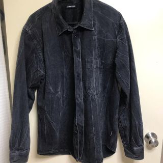 【正規品】BALENCIAGA バックロゴ デニムシャツ