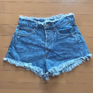 アズールバイマウジー(AZUL by moussy)のハイウエスト ショートパンツ(ショートパンツ)