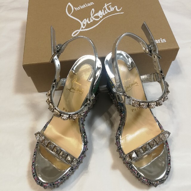 正規品/極美品】ルブタン Louboutinサンダル デニム 35-