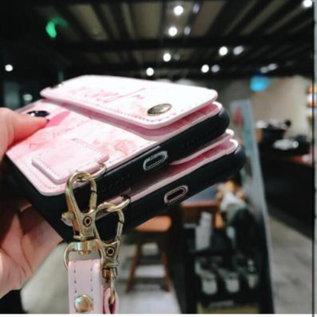 【iPhone 7p/8plus／ピンク】iPhoneケース　多機能スマホケース スマホ/家電/カメラのスマホアクセサリー(iPhoneケース)の商品写真