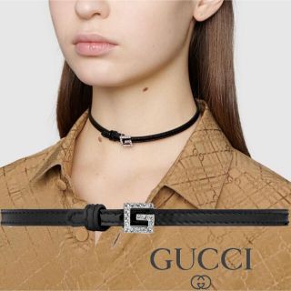 日曜日までお値下げ中♡美品♡GUCCI♡新作レザーチョーカー