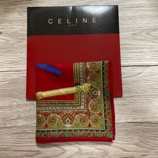 セリーヌ(celine)のセリーヌハンカチレッド(ハンカチ)