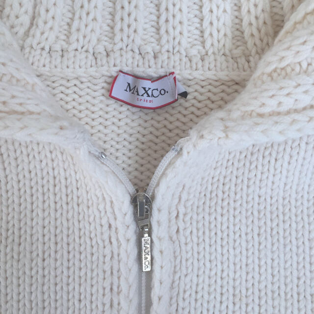 Max & Co.(マックスアンドコー)のホワイト♡ジップニット レディースのトップス(ニット/セーター)の商品写真
