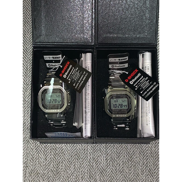 G-SHOCK(ジーショック)のG-SHOCK フルメタルシルバー GMW-B5000D-1JF 2個セット メンズの時計(腕時計(デジタル))の商品写真