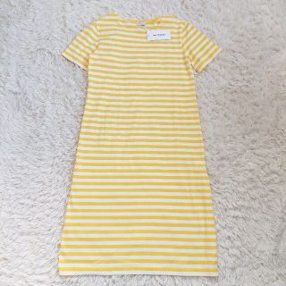 マリメッコ(marimekko)の【新品】マリメッコ タサライタ ボーダーコットンワンピース(ひざ丈ワンピース)