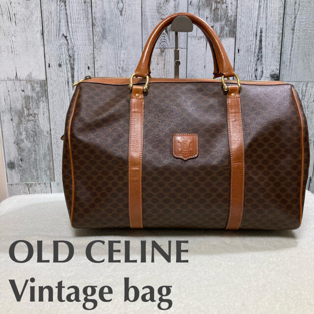 celine(セリーヌ)の美品　OLD CELINE ビンテージバッグ　マカダム柄　ハンドバッグ　PVC レディースのバッグ(ハンドバッグ)の商品写真