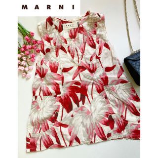 マルニ(Marni)のMARNI マルニ　シャツ　チュニック　サマーエディション 花柄(シャツ/ブラウス(半袖/袖なし))