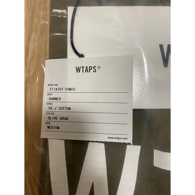 WTAPS BANNER  Tシャツ Mサイズ　21SS ダブルタップストップス