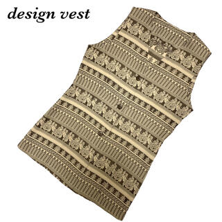 メンズ　レディース　柄ベスト　総柄　vintage ワンピースベスト　vest(ベスト/ジレ)