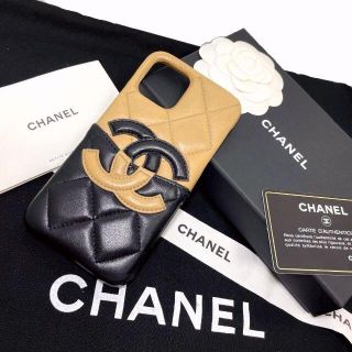 シャネル(CHANEL)のさく様専用　シャネル ラムスキン iPhone11Pro用スマホケース(その他)