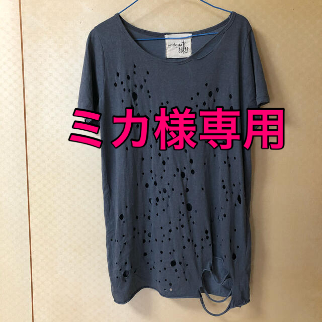 antiqua  ヴィンテージ風ダメージTシャツ メンズのトップス(Tシャツ/カットソー(半袖/袖なし))の商品写真