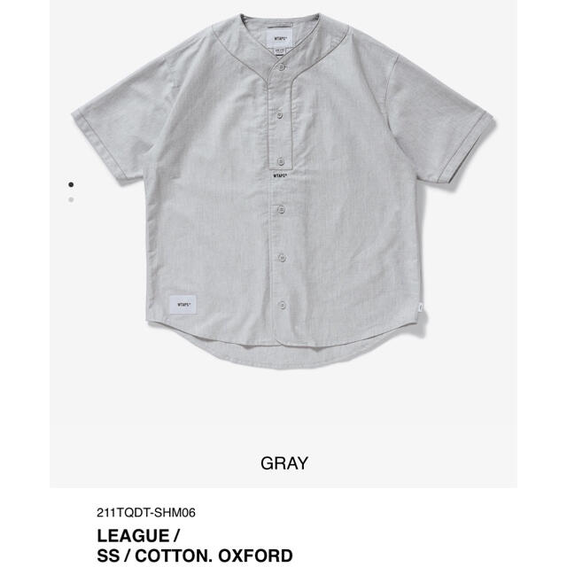 W)taps(ダブルタップス)のwtaps LEAGUE/SS/COTTON.OXFORD 今シーズン 新作XL メンズのトップス(Tシャツ/カットソー(半袖/袖なし))の商品写真