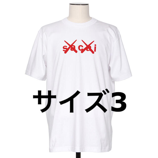 サイズ 3 sacai x KAWS Flock Print Tシャツ 確実本物 - Tシャツ ...