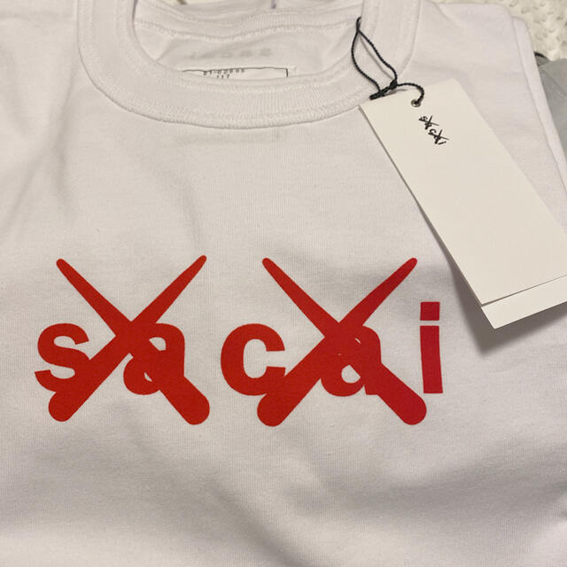 sacai x KAWS Flock Print Tシャツ サイズ2 黒