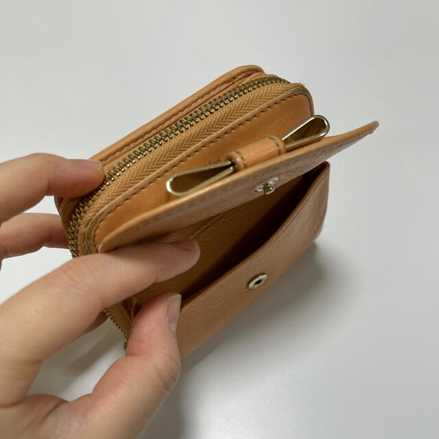Chloe(クロエ)の【最終値下げ】クロエ　オレンジ折りたたみ財布 レディースのファッション小物(財布)の商品写真