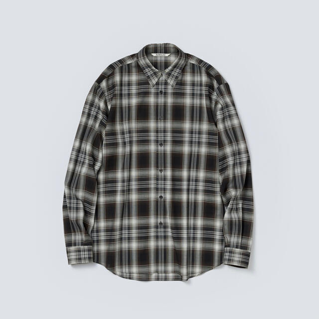 メンズサイズ3 AURALEE WOOL POLYESTER CLOTH SHIRTS