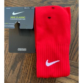 ナイキ(NIKE)の新品★NIKE ナイキ　サッカー　靴下　赤　Mサイズ(23-25cm) 未使用(その他)