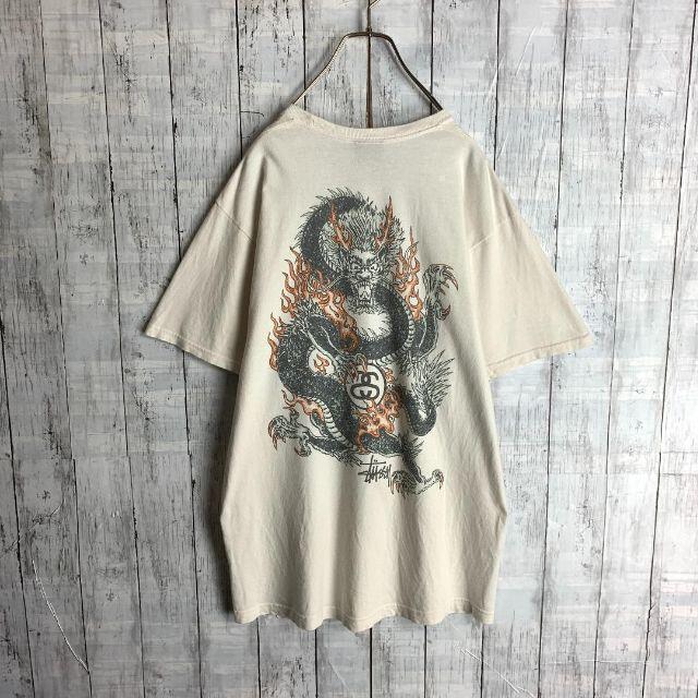 STUSSY(ステューシー)の【入手困難モデル☆ドラゴン龍】ステューシー バックプリント Tシャツ 半袖 メンズのトップス(Tシャツ/カットソー(半袖/袖なし))の商品写真