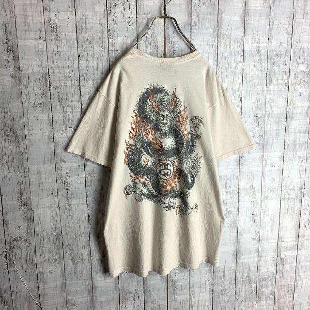 STUSSY(ステューシー)の【入手困難モデル☆ドラゴン龍】ステューシー バックプリント Tシャツ 半袖 メンズのトップス(Tシャツ/カットソー(半袖/袖なし))の商品写真