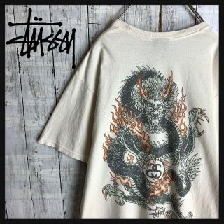 ステューシー(STUSSY)の【入手困難モデル☆ドラゴン龍】ステューシー バックプリント Tシャツ 半袖(Tシャツ/カットソー(半袖/袖なし))