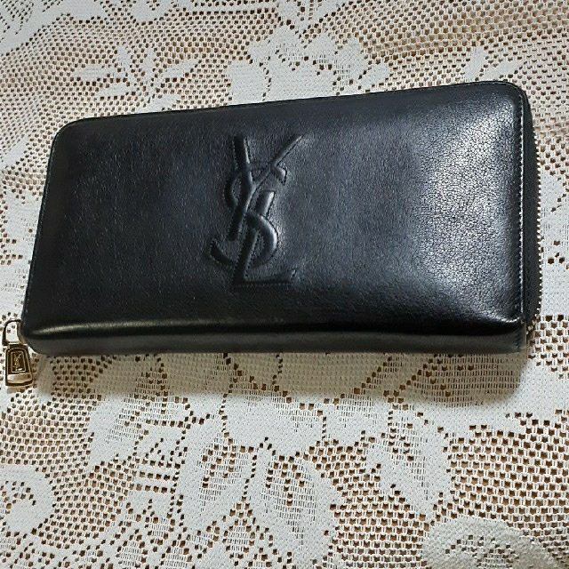 YSL イブサンローラン 長財布　黒　ブラック