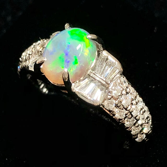 オパール 1.16ct ダイヤモンド Pt900 プラチナ ダイヤ リング 指輪 オパール 1.16ct ダイヤモンド Pt900 プラチナ ダイヤ リング 指輪