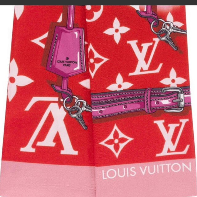 LOUIS VUITTON(ルイヴィトン)の【LOUIS VUITTON】バンドー　LVエスカル　ルージュ　新品未使用品♫ レディースのファッション小物(バンダナ/スカーフ)の商品写真