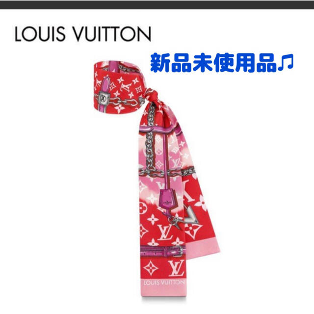 LOUIS VUITTON(ルイヴィトン)の【LOUIS VUITTON】バンドー　LVエスカル　ルージュ　新品未使用品♫ レディースのファッション小物(バンダナ/スカーフ)の商品写真