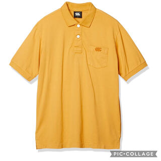 カンタベリー(CANTERBURY)のカンタベリー 半袖 ポロシャツ XL マスタード RA30375 ラグビー (ポロシャツ)