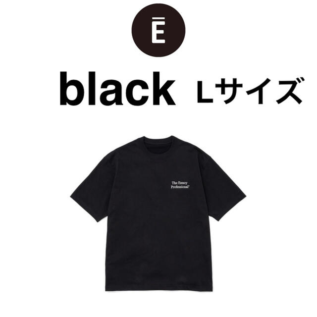 ennoy Professional tee black/white LサイズTシャツ/カットソー(半袖/袖なし)