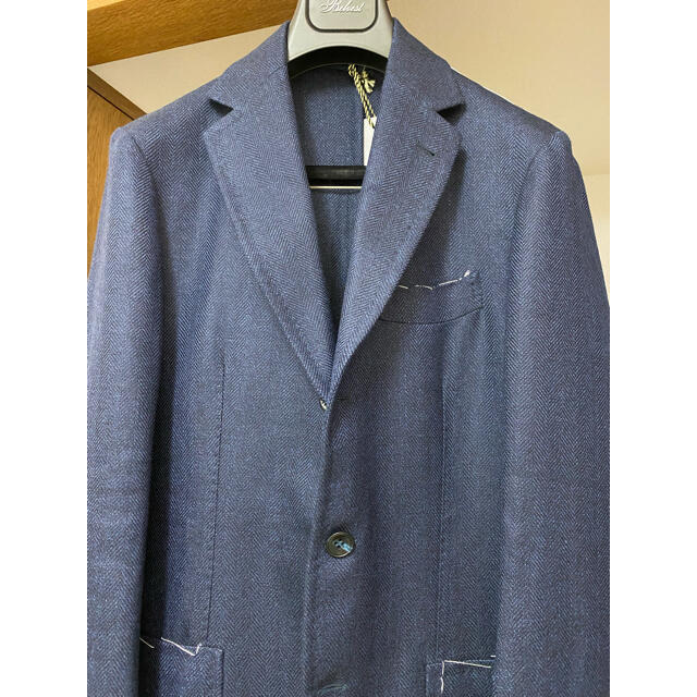 KITON(キトン)のSartorio(サルトリオ)/春夏秋/15万/ウールリネン ネイビージャケット メンズのジャケット/アウター(テーラードジャケット)の商品写真