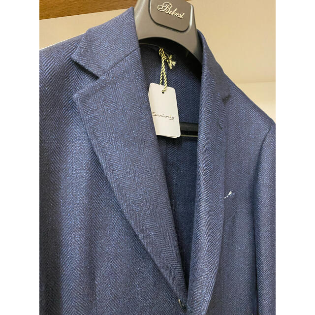 KITON(キトン)のSartorio(サルトリオ)/春夏秋/15万/ウールリネン ネイビージャケット メンズのジャケット/アウター(テーラードジャケット)の商品写真