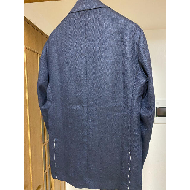 KITON(キトン)のSartorio(サルトリオ)/春夏秋/15万/ウールリネン ネイビージャケット メンズのジャケット/アウター(テーラードジャケット)の商品写真