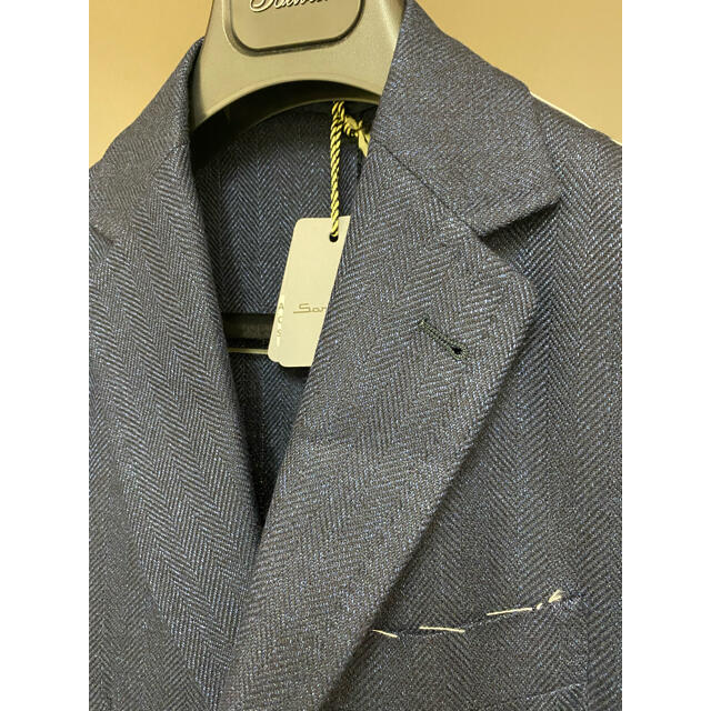 KITON(キトン)のSartorio(サルトリオ)/春夏秋/15万/ウールリネン ネイビージャケット メンズのジャケット/アウター(テーラードジャケット)の商品写真