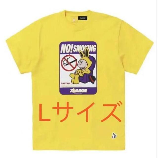 XLARGE(エクストララージ)のXLARGE FR2 コラボ NO SMOKING T-shirt イエロー L メンズのトップス(Tシャツ/カットソー(半袖/袖なし))の商品写真