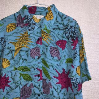 90s Vintage ビンテージ 古着 柄シャツ アロハシャツ 海柄 総柄(シャツ)