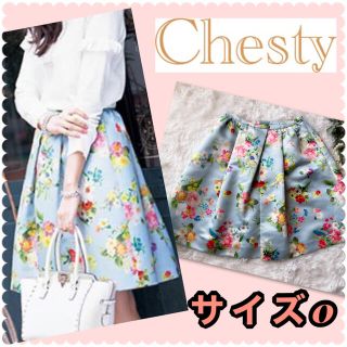 チェスティ(Chesty)の♡チェスティ　フラワー　バード　スカート♡(ひざ丈スカート)