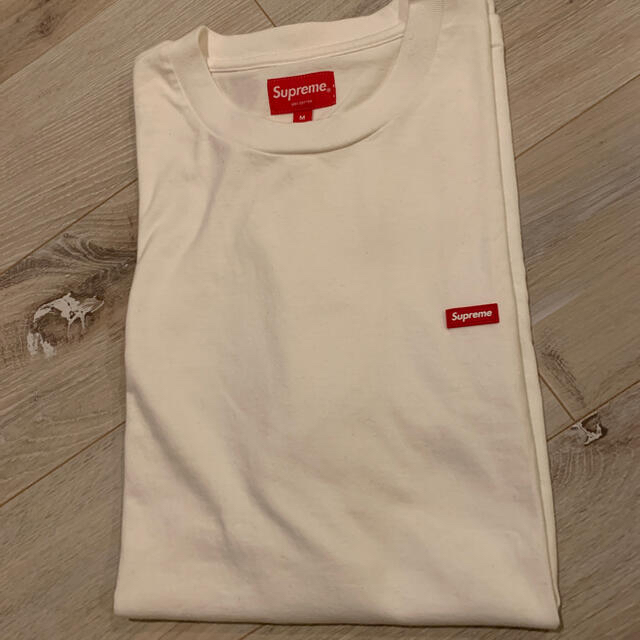 2セット以上購入で、おまけ1本 M Supreme Small box Logo WHITE Tee