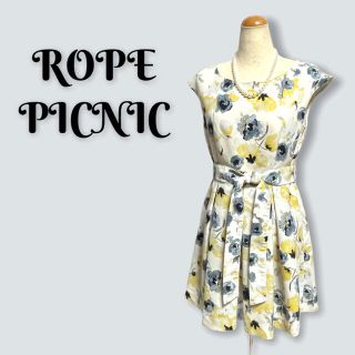 ロペピクニック(Rope' Picnic)の超美品!!★ロペピクニック★ROPE PICNIC★総花柄★ワンピース(ひざ丈ワンピース)