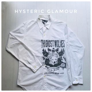 ヒステリックグラマー(HYSTERIC GLAMOUR)のHYSTERIC GLAMOUR ヒステリックグラマー　プリント長袖シャツ　古着(シャツ)